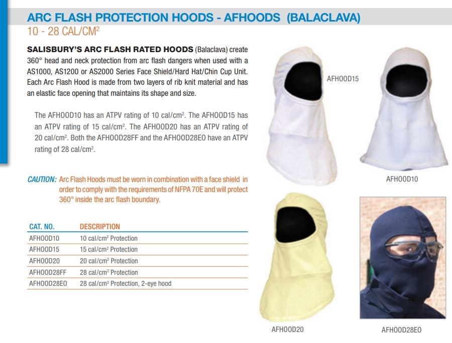 霍尼韦尔（Honeywell） AFHOOD10 Balaclava 防电弧头套 10cal/cm²